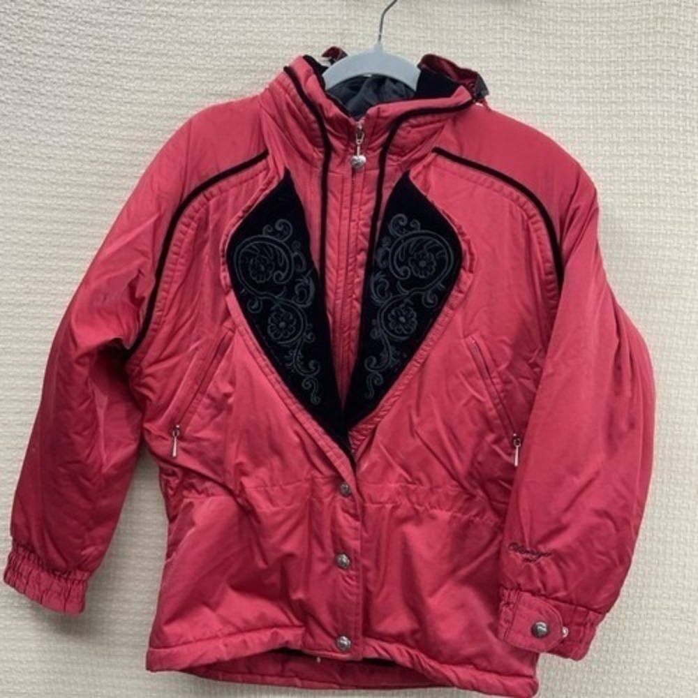 VTG Obermeyer Akasha Velvet Trim Lined Full Zip Ski/Snow Jacket Women 10 China